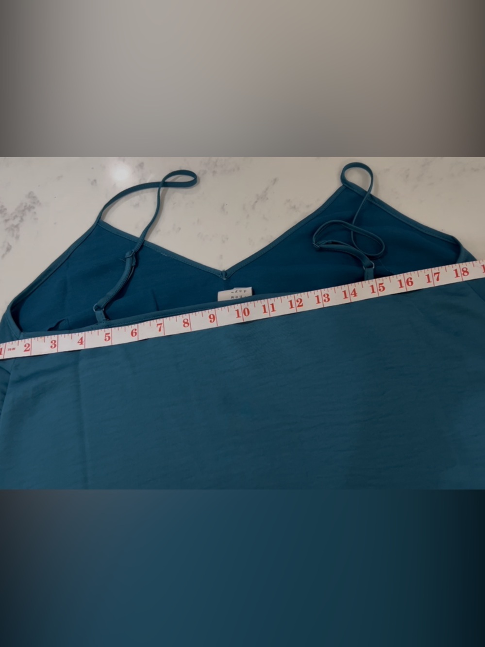 A NEW DAY Teal Slip Maxi Dress with Spaghetti Straps - Picture 12 of 13